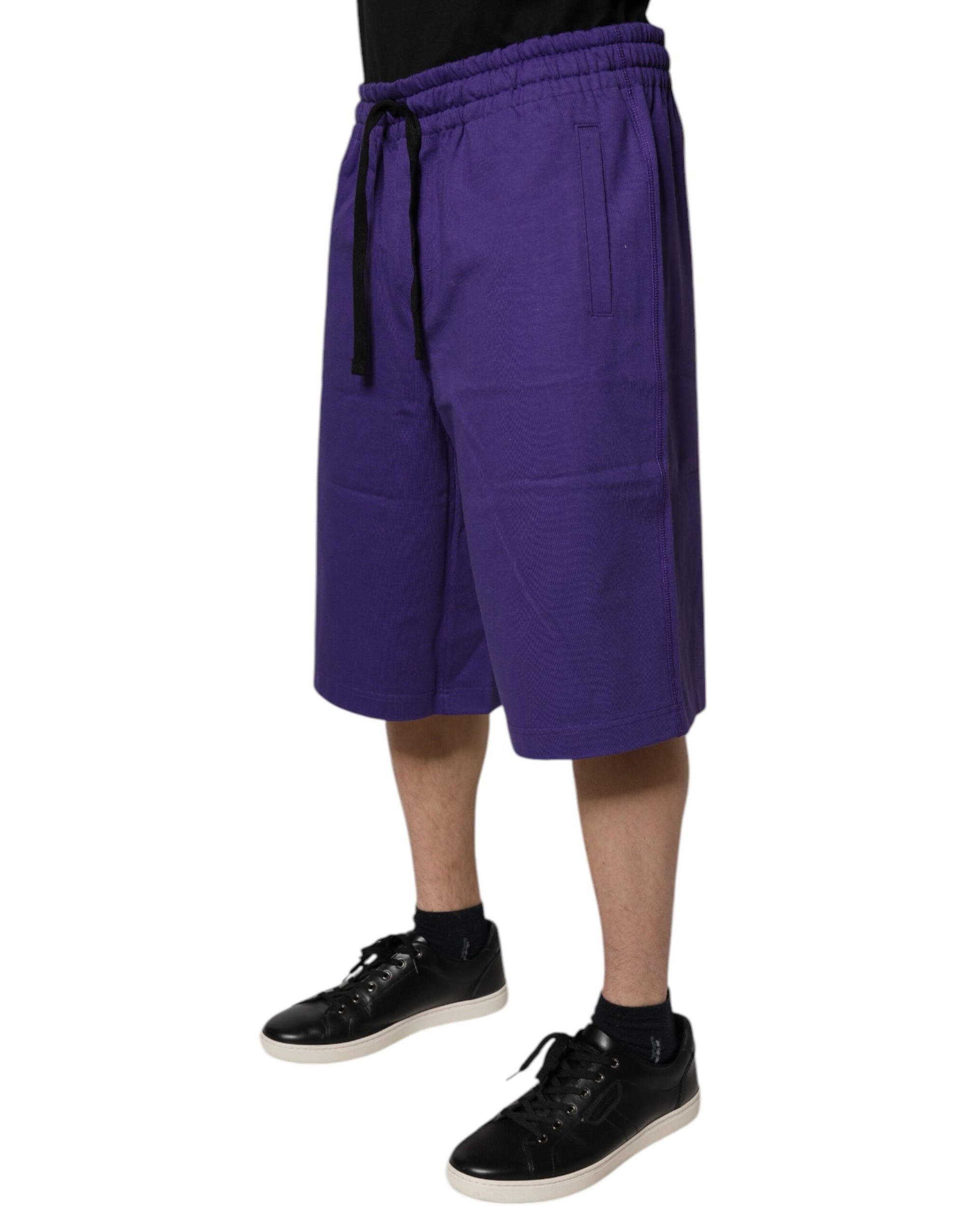 Bermuda en coton violet Dolce &amp; Gabbana pour homme