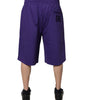 Bermuda en coton violet Dolce &amp; Gabbana pour homme