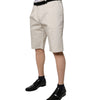 Bermuda taille moyenne en coton stretch beige Dolce &amp; Gabbana