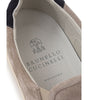 Brunello Cucinelli Gray Leather Sneaker