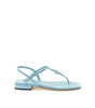 Miu Miu Blue Patent Leather Flip-Flop Sandal