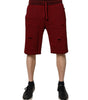 Bermuda en coton bordeaux Dolce &amp; Gabbana pour homme