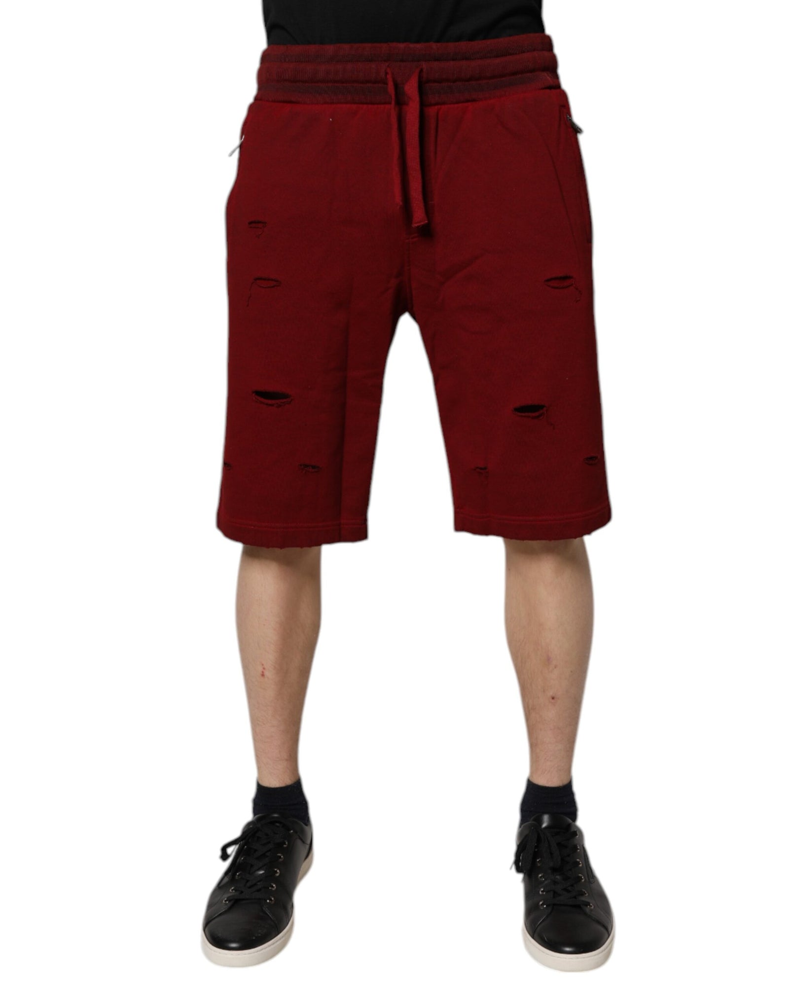Bermuda en coton bordeaux Dolce &amp; Gabbana pour homme