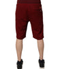 Bermuda en coton bordeaux Dolce &amp; Gabbana pour homme