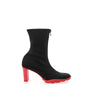 Bottes en néoprène noires Alexander McQueen