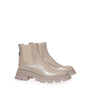 Bottes en cuir gris chic Alexander McQueen pour des pas élégants