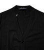 Dolce & Gabbana Black Cashmere Button Down Cardigan Sweater