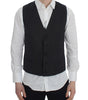 Dolce & Gabbana Gray Striped Formal Vest