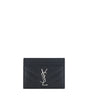 Saint Laurent Black Leather Card Holder