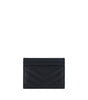 Saint Laurent Black Leather Card Holder