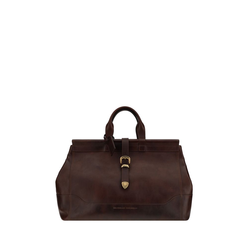 Sac de voyage en cuir Brunello Cucinelli