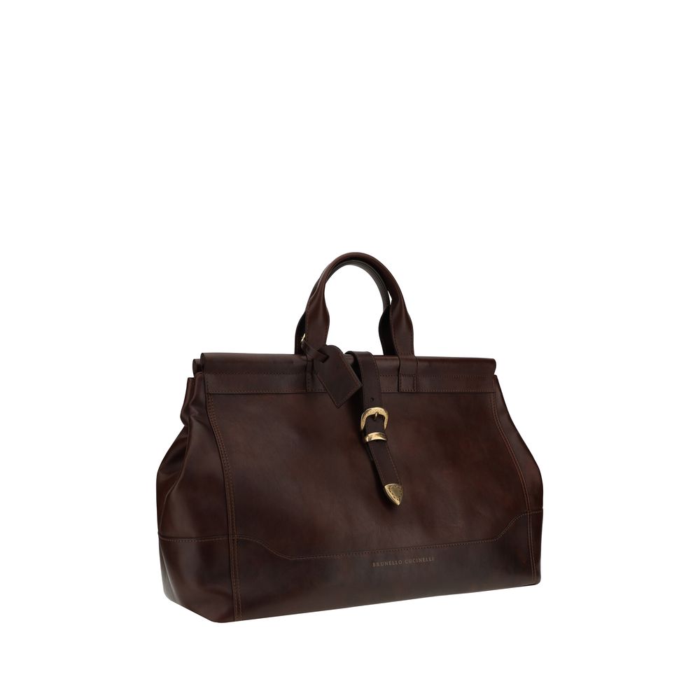 Sac de voyage en cuir Brunello Cucinelli