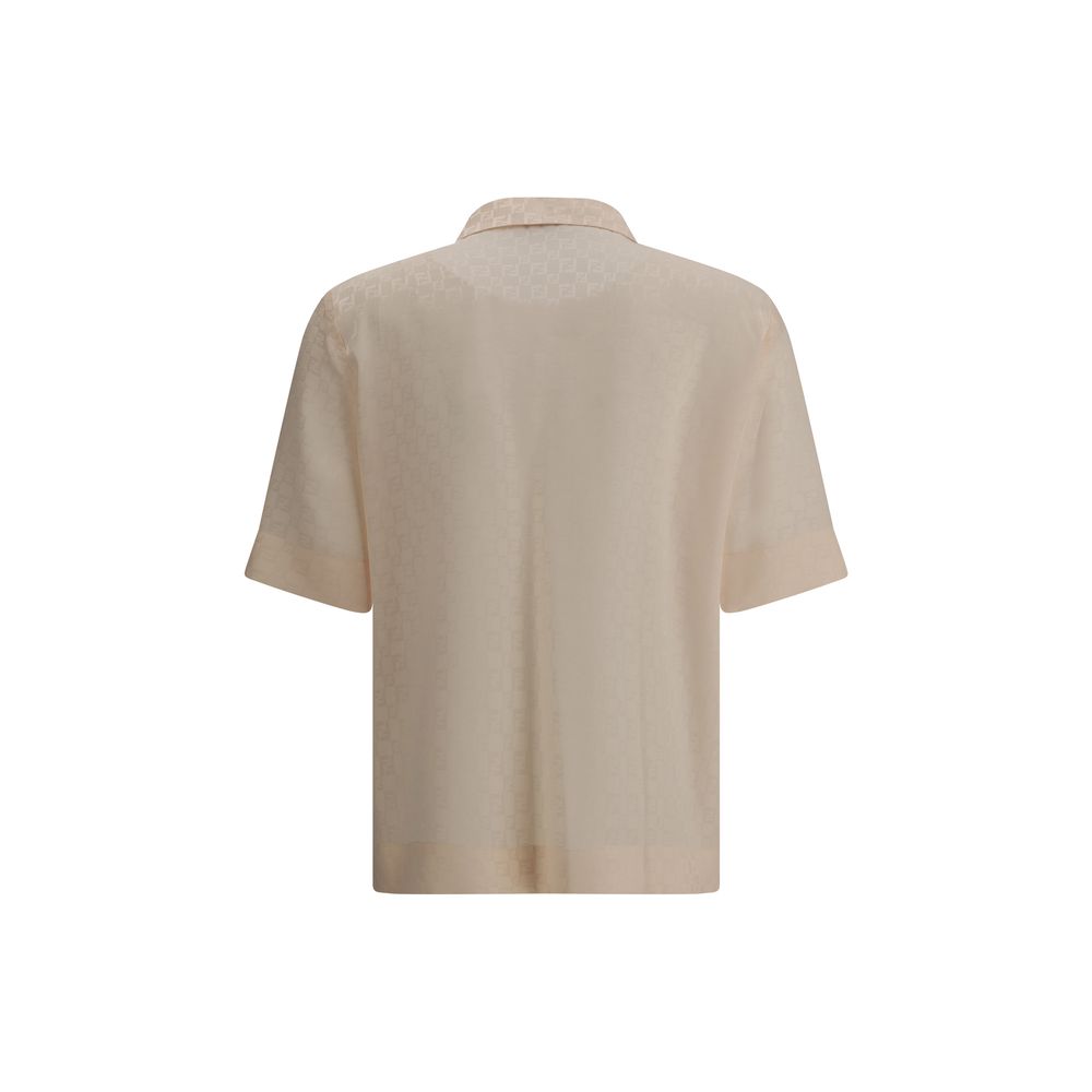 Chemise en soie à motif Fendi FF