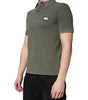 Dolce & Gabbana Army Green Logo Plaque Cotton Polo Shirt T-shirt