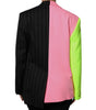Dolce & Gabbana Multicolor Patchwork Embellished Coat Jacket