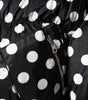 Dolce & Gabbana Black White Polka Dot Full Zip Puffer Jacket