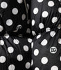 Dolce & Gabbana Black White Polka Dot Full Zip Puffer Jacket