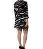 Dolce & Gabbana Black White Zebra A-line Sheath Mini Dress