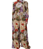 Dolce & Gabbana Multicolor Floral Wide Leg Jumpsuit Dress