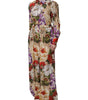 Dolce & Gabbana Multicolor Floral Wide Leg Jumpsuit Dress