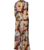 Dolce & Gabbana Multicolor Floral Wide Leg Jumpsuit Dress