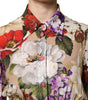 Dolce & Gabbana Multicolor Floral Wide Leg Jumpsuit Dress