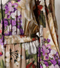 Dolce & Gabbana Multicolor Floral Wide Leg Jumpsuit Dress