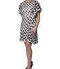 Dolce & Gabbana White Polka Dotted Silk Blend A-line Dress