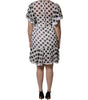 Dolce & Gabbana White Polka Dotted Silk Blend A-line Dress
