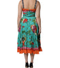 Dolce & Gabbana Multicolor Printed Silk Sleeveless Midi Dress