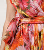Dolce & Gabbana Multicolor Floral Silk V-neck Chiffon Dress