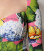 Dolce & Gabbana Multicolor Floral Side Slit Midi Dress