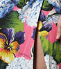 Dolce & Gabbana Multicolor Floral Side Slit Midi Dress