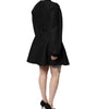 Dolce & Gabbana Black Cotton Long Sleeves A-line Mini Dress