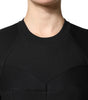 Dolce & Gabbana Black Cotton Long Sleeves A-line Mini Dress