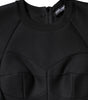 Dolce & Gabbana Black Cotton Long Sleeves A-line Mini Dress