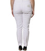 Dolce &amp; Gabbana White Cotton Mid Waist Skinny Denim Jeans