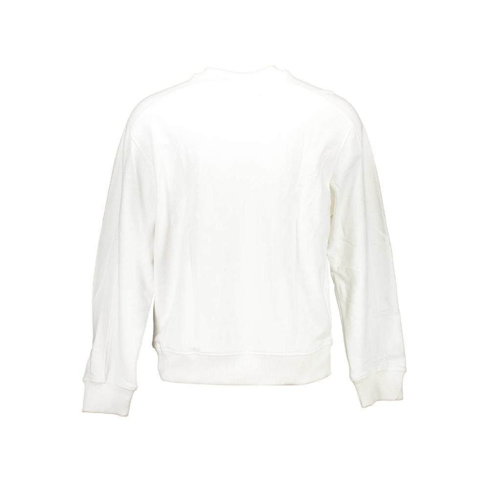 Sweat-shirt unisexe en coton blanc Calvin Klein