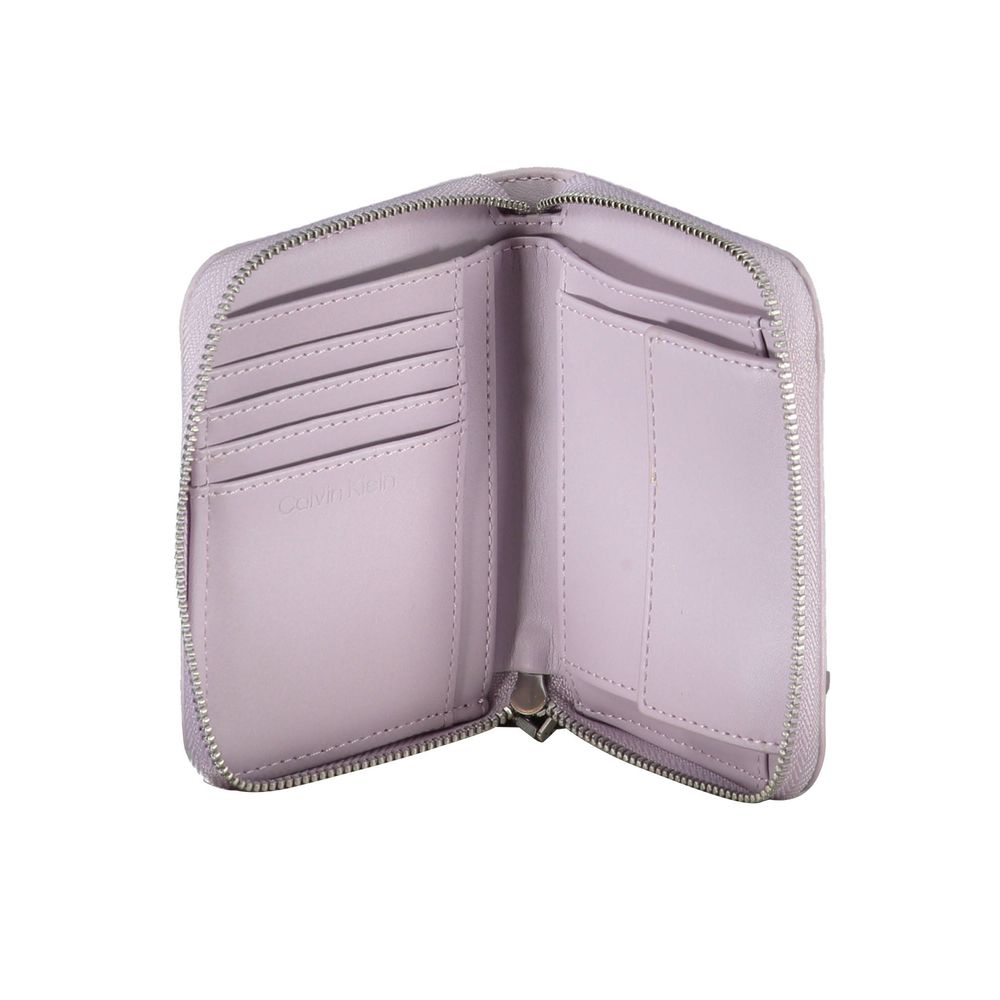 Portefeuille femme Calvin Klein en polyester violet