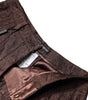 Dolce & Gabbana Brown Floral Brocade Mid Waist Mini Short