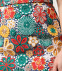 Dolce & Gabbana Multicolor Floral Lace High Waist Mini Skirt