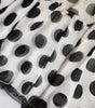 Dolce & Gabbana White Black Polka Dots Knee Length Skirt
