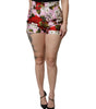 Dolce & Gabbana Pink Floral Print High Waist Hotpants Short