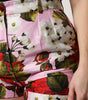 Dolce & Gabbana Pink Floral Print High Waist Hotpants Short