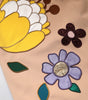 Jupe crayon taille haute à fleurs beige Dolce &amp; Gabbana