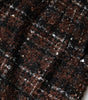 Jupe crayon taille haute en tweed tartan multicolore Dolce &amp; Gabbana