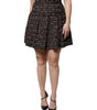 Mini-jupe taille haute en tweed tartan multicolore Dolce &amp; Gabbana
