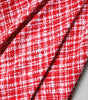 Jupe trapèze taille haute rouge et blanche Dolce &amp; Gabbana au-dessus du genou