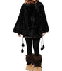 Dolce & Gabbana Black Lamb Fur Short Women Coat Jacket