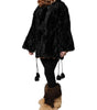 Dolce & Gabbana Black Lamb Fur Short Women Coat Jacket